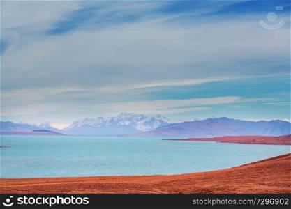 Mountains lake in Patagonia