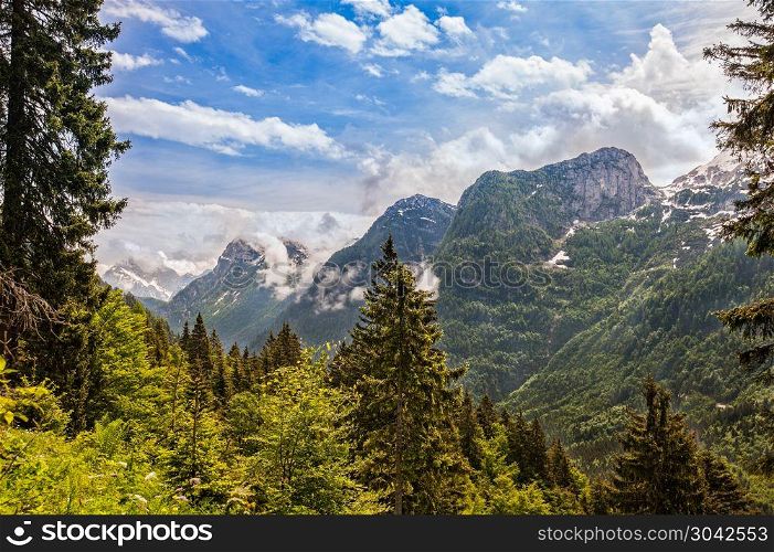 Mountains landscape. Italian Alps.. Mountains landscape. Italian Alps. Friuli Venezia Giulia