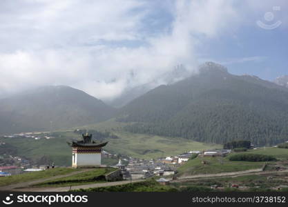 Mountains landscape of sichuan, china