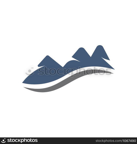 Mountains Logo vectorTemplate illustration