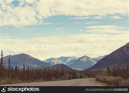 Mountains of Alaska in summer