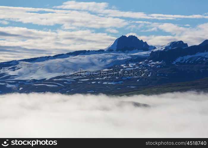 Mountains of Alaska in summer