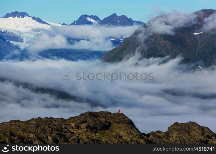 Mountains of Alaska in summer