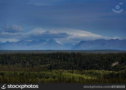 Mountains of Alaska in summer