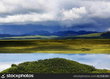 Mountains of Alaska in summer