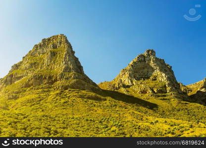 Mountains of Table Mountain National Park in Cape Town, South Africa