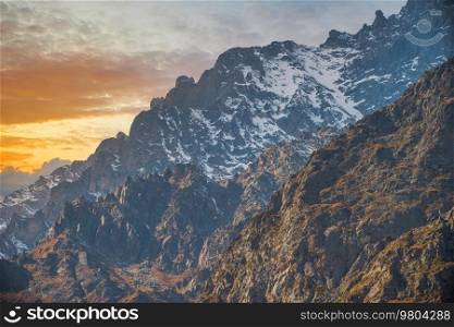 Mountains of the Caucasus. North Ossetia. Russia