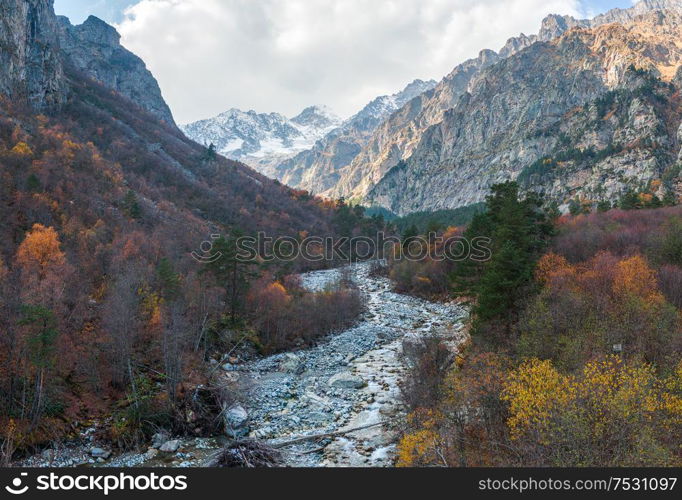 mountains of the Caucasus. shot on a drone