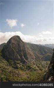 mountains of the island Gomera in the Canary Islands