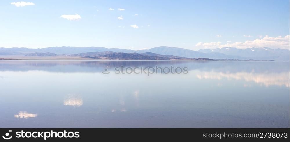 Mountains reflection in a lake