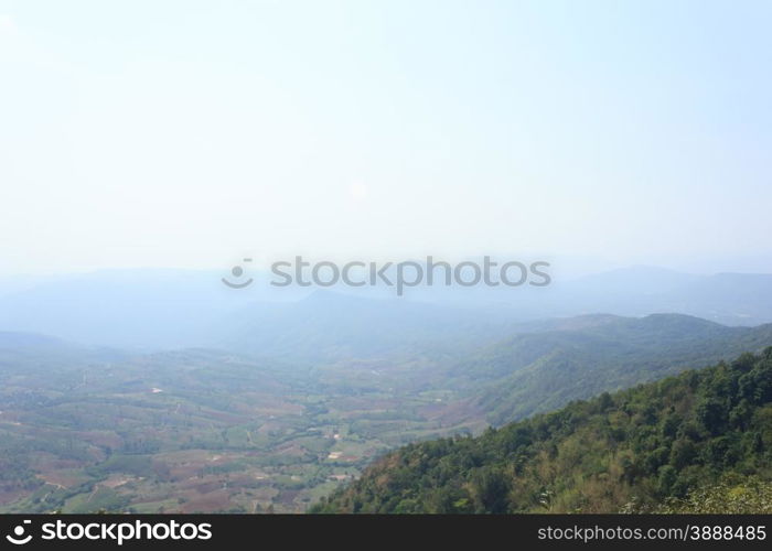 Mountains with blue sky