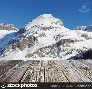 Mountains with snow in winter, Val-d&rsquo;Isere, Alps, France