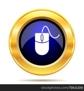 Mouse icon. Internet button on white background.