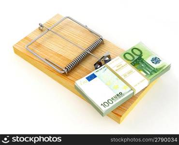 Mousetrap with euro. 3d