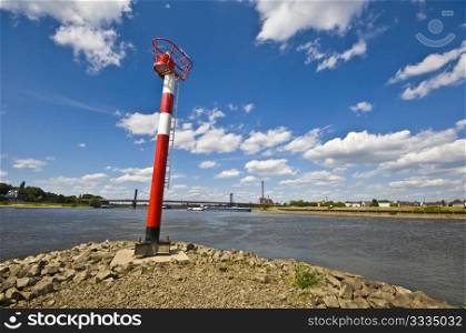 mouth of the river ruhr into the rhine