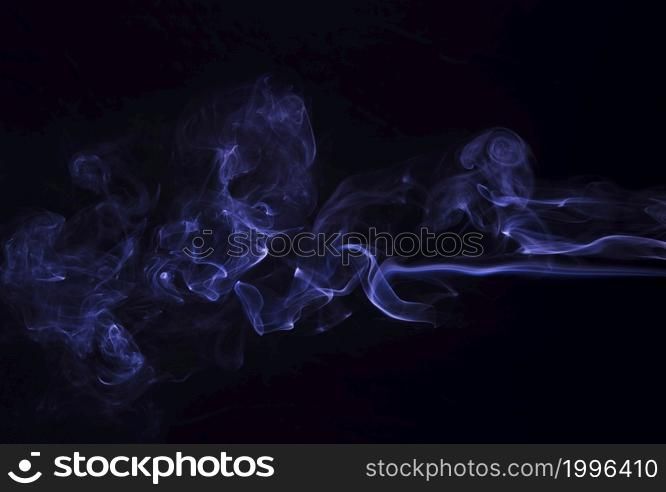 movement purple smoke abstract black background