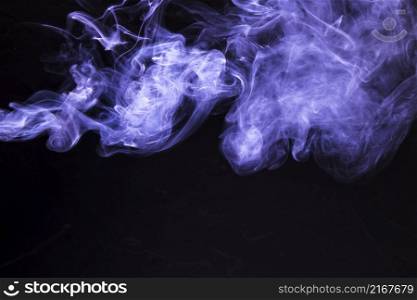 movement soft purple smoke black background