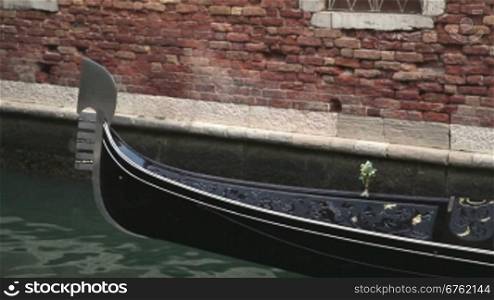 Moving gondola in Venice
