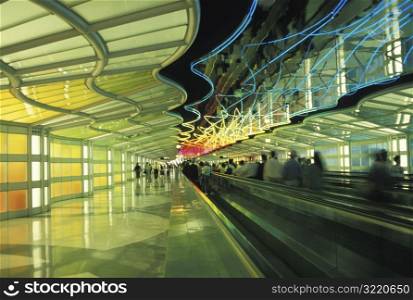 Moving Sidewalk at the Airport