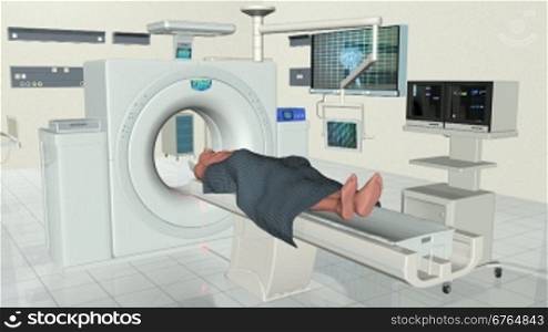 MRI Human Brain Scan, Alpha