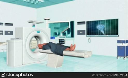 MRI Scanner in a Hospital Room