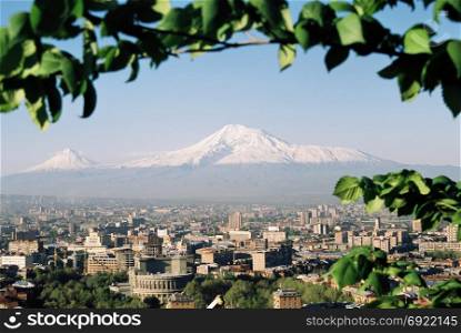 Mt. Ararat at Yerevan, Armenia.