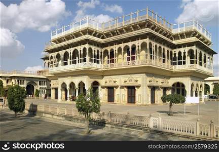 Mubarak Mahal sandstone palace within the City Palace complex in Jaipur in Rajasthan in western India.