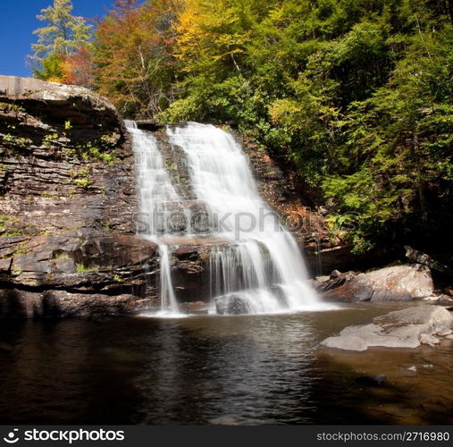 Muddy Creek falls in Swallow Falls State Park in Maryland USA