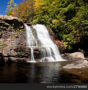 Muddy Creek falls in Swallow Falls State Park in Maryland USA