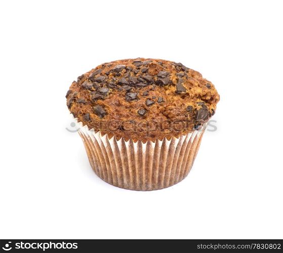 Muffin on perfect white background