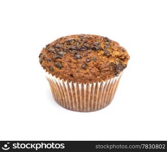 Muffin on perfect white background