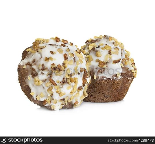 muffins isolated on white background