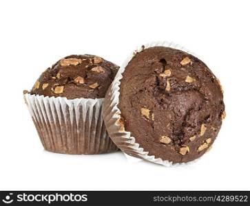muffins isolated on white background