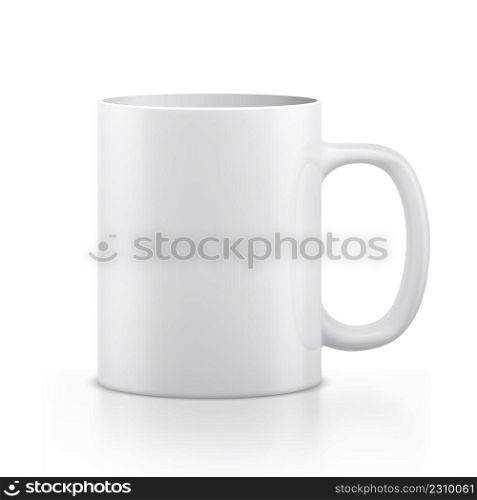 Mug illustration isolated on white background.. Mug illustration isolated on white background