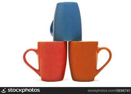 Mug stacked on two mugs