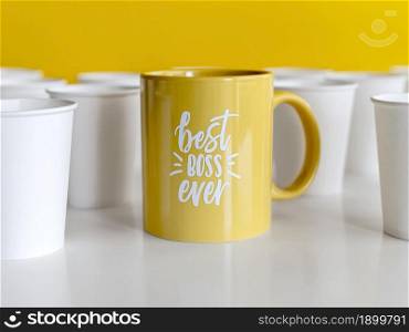 mug with best boss ever. Resolution and high quality beautiful photo. mug with best boss ever. High quality beautiful photo concept