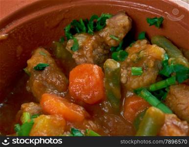 Mulligan Stew - dish said American hobos .Tasty winter traditional hot pot country stew