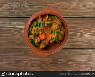 Mulligan Stew - dish said American hobos .Tasty winter traditional hot pot country stew