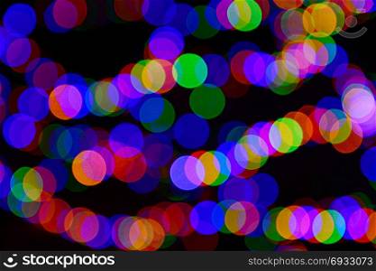 Multi-color abstract light blur bokeh background.