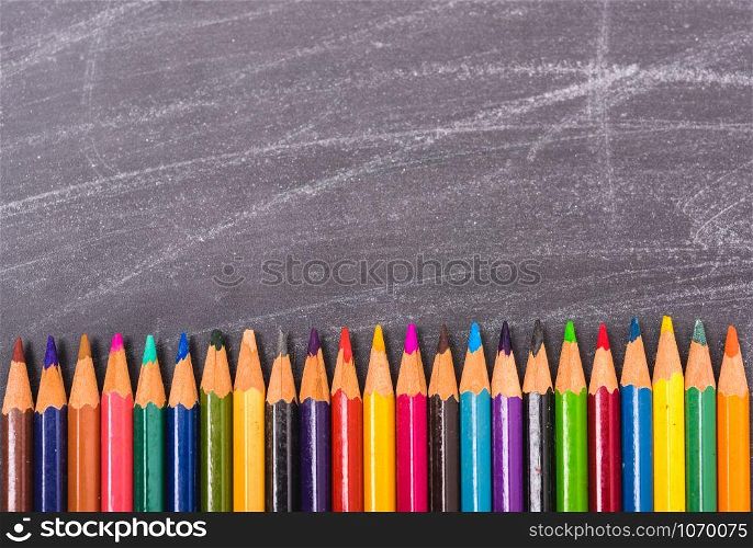 Multi Color pencils on crowd