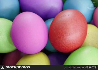 multi fresh color eggs, for easter holiday