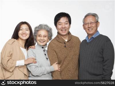 Multi generation family portrait