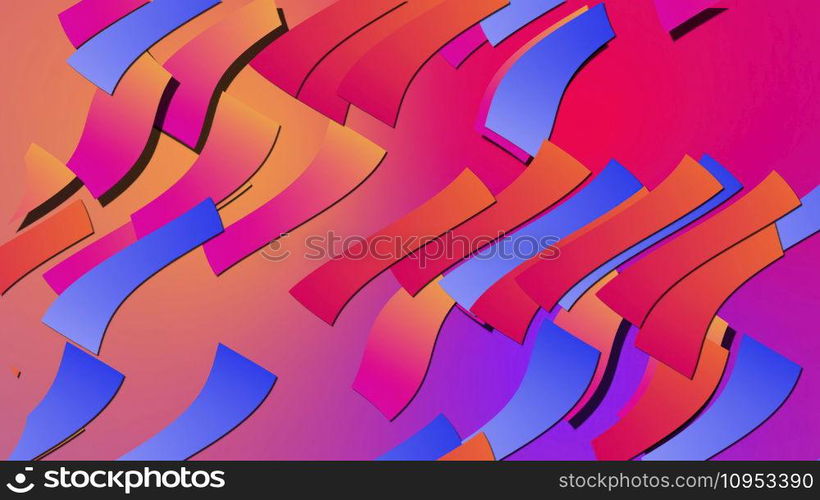 Multi gradient flat shapes. Computer generated 3d render Multi gradient flat shapes. Computer generated 3d render. Multi gradient flat shapes