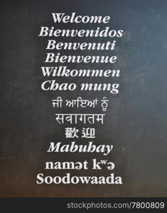 Multi-language Wellcome board