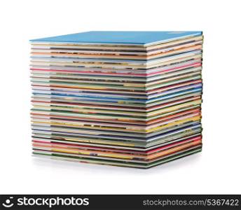 Multi-volume books set isolated on white
