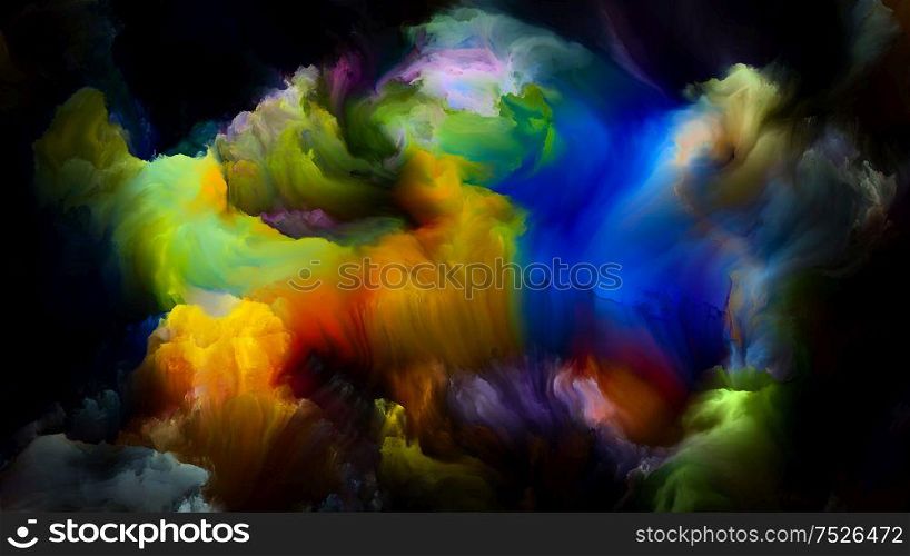 Multicolor Motion. Color Dream series. Backdrop of gradients and spectral hues for use in projects on imagination, creativity and art painting
