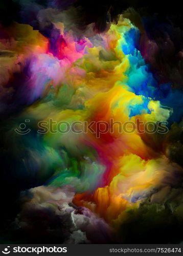 Multicolor Motion. Color Dream series. Backdrop of gradients and spectral hues for use in projects on imagination, creativity and art painting