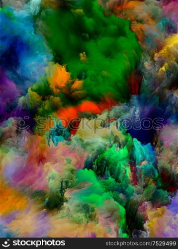 Multicolor Texture. Color Dream series. Backdrop composed of gradients and spectral hues for projects on imagination, creativity and art painting