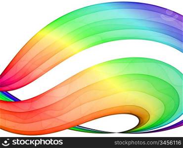 multicolored abstraction - high quality rendered design element