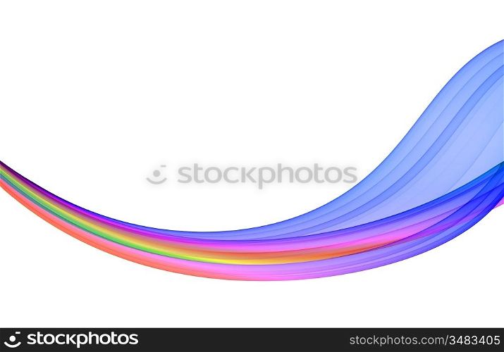multicolored abstraction on white background, high quality detailed render